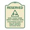 Signmission Reserved Do Not Think About Parking Here Unauthorized Vehicles Crushed Towed and Sold, TG-1824-22984 A-DES-TG-1824-22984 - alternate 1